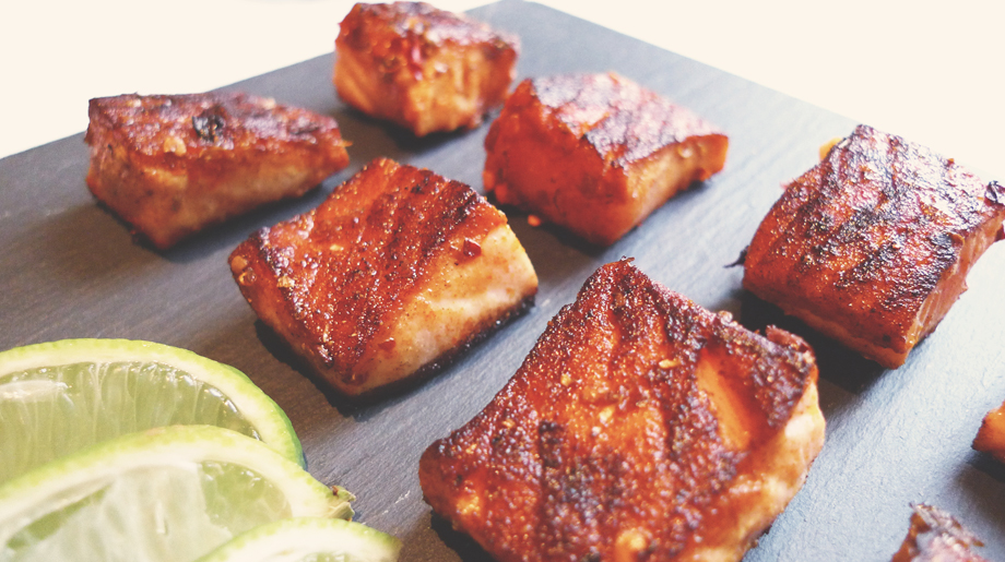 Cajun blacked salmon