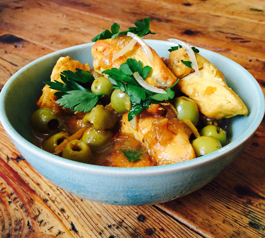 Chicken, Green Olive and Preserved Lemon Tagine
