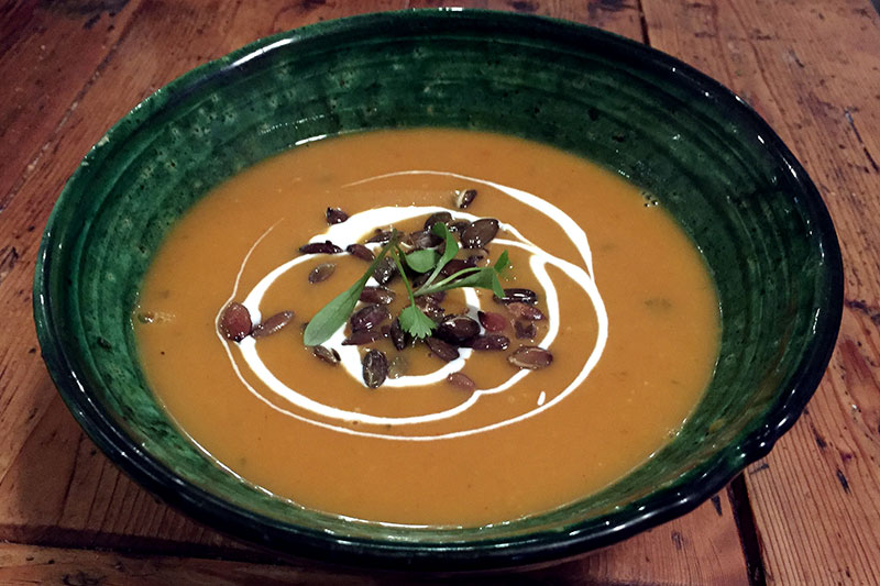 Spiced Butternut Squash and Crème Fraîche Soup